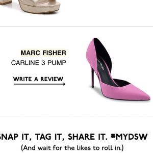 New, in box, Dark Pink Marc Fisher Pumps.